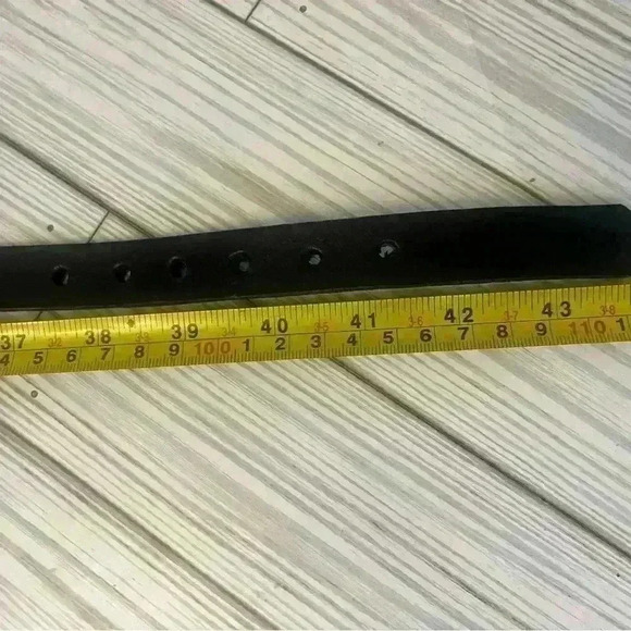 Leather Western Gold and Silver Concho Belt - Picture 6 of 6